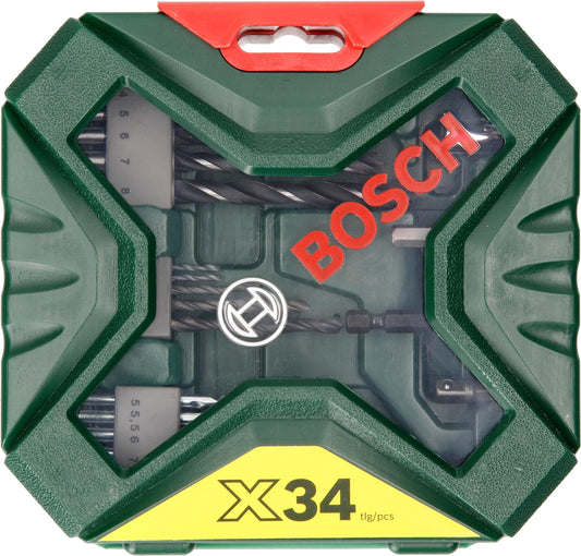 Bosch 34tlg. X-Line Bohrer- und Schrauberbit-Set – Vielseitig und Robust